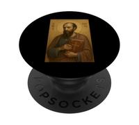 Ortodosso St. Paul l'apostolo con l'icona della Bibbia PopSockets PopGrip Adesivo