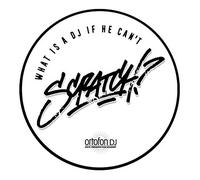 Ortofon Slipmat Scratch - Feltro per giradischi e vinile "What is a DJ if he can't SCRATCH", Bianco