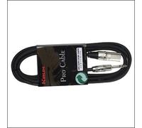 Ortola Cavo altoparlante 4036 – 3 m jack/XLR m 24 AWG Nero