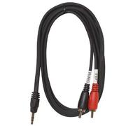 Ortola 5928 Cavo audio 1,5 m Mini jack m/2 RCA Nero