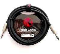 Ortola AP-209PR-3M - Cavo patch jack-jack 20 AWG, colore: Nero