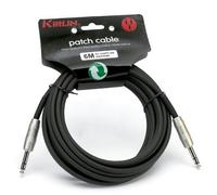 Ortola AP-209PR-6M - Cavo patch jack-jack, 20 awg, colore: Nero