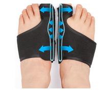 Ortolex Valgux Tutore | Correttore dell’alluce valgo (Hallux Valgus) 1 paio di stecche correttive per dita dei piedi, separatori regolabili unisex, protezioni per alluce e dita