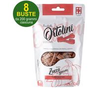 Ortolini snack spazzolini per cani gusto zucca e igname misura Large 8 buste da