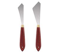 Orton 2 Pezzi Series Pittura Raschietto Coltello in Acciaio Inox Pittura MeLange Raschietti Tavolozza Pittura Coltello per Pittura Arte Strumento