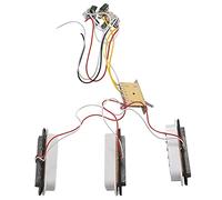 Orton Cablaggio precablato per chitarra elettrica, interruttore a 5 vie, pickup SSS, per chitarra elettrica ST, bianco