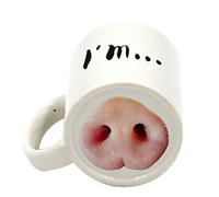 Orton Cane Maiale Naso Tazza Tazza Ceramica Bevanda Ridere The Tazze da Cafe Maiale Naso