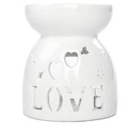 Orton Diffusore in ceramica Candela in ceramica che brucia oli essenziali diffusori lampada aromatica -Love