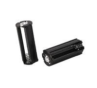 Orton Portabatterie nero per 3 batterie AAA da 1,5 V, 2 pezzi