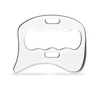 Orton Strumenti di Massaggio Guasha nel Acciaio Inossidabile, Strumento di Raschiatura Iastm per Strumento Massaggio Raschiante per Tessuti Molli, Utilizzato per Schiena, Gambe, Braccia