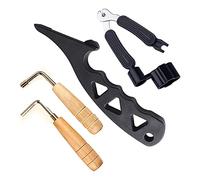 Orton Tenditore di Corde per Chitarra, Chiave Esagonale in Metallo Avvolgitore di Corde per Chitarra Multifunzionale Set di Strumenti di Regolazione Chitarra