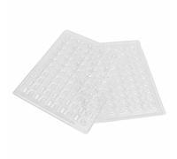 Orton Vassoi trasparenti richiudibili in PET per macaron, contiene 50 macaron per set, confezione da 4