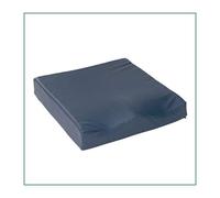 Ortones - Cuscino Antidecubito Viscoelastico 42x42x8 cm - Densità 80 kg/m³ - Posturale con Incavo Pelvico 7 cm - Fino a 110 kg - Per Sedia a Rotelle, Ufficio o Veicolo - Rivestimento Impermeabile