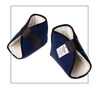 Ortones - Talloniere Antidecubito - Coppia di Protettori per Tallone, Piede o Gomito per la Prevenzione di Piaghe e Ulcere da Pressione - Uso Quotidiano a Letto o su Sedia a Rotelle, Blu Marino