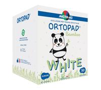 MASTER AID Ortopad White Junior - Cerotti Oculari per Bambini - Cerotto Occlusore Occhio Bambini per il Trattamento di Occhio Pigro e Strabismo - 1 Confezione da 50 Pezzi - 6,7 x 5 cm