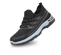 Ortopediche Scarpe da Uomo Leggere con Zeppa Barca Slip on Sneakers Lavoro Comode Antiscivolo, Casual in Mesh Traspirante