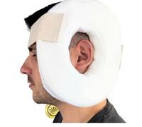 OrtoPrime Cuscino Ortopedico Piercing Orecchio - Cuscino Ciambella Antidecubito con Buco - Pillow Terapeutico per Condrodermatite - A Ciambella Morbido e Confortevole