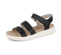 ORTOREX Sandali ortopedici da donna, con supporto plantare ortopedico, comodi sandali, nero, 37.5 EU