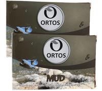 ORTOS Sapone al Fango con Minerali del Mar Morto, rigenera le cellule della pelle, effetto purificante e disintossicante, efficace per acne, foruncoli o eruzioni cutanee - 2x 100g