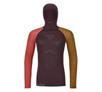 Ortovox 120 Comp Light Hoody W - maglietta tecnica - donna S Dark Red woman Lana Merino