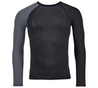 Ortovox 120 Comp Light Long Sleeve M Black Raven 21 - T-shirt termica - Grigio/nero [Taglia : S]