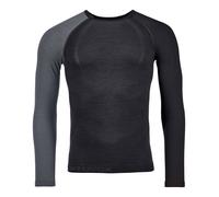 Ortovox 120 Comp Light Long Sleeve M Black Raven 21 - T-shirt termica - Grigio/nero [Taglia : XL]