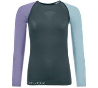 ORTOVOX 120 Comp Light Long Sleeve W - Donna - Verde / Viola - Taglia XS- modello 2025