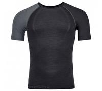 Ortovox - 120 Comp Light Short Sleeve - Intimo lana merinos XL nero/grigio