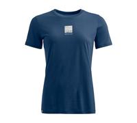 Ortovox 120 Cool Tec Abstract Ts W - T-shirt - donna M Blue woman Wool,Ortovox Wool Promise,Tencel/Lyocell