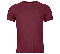 Ortovox - 120 Cool Tec Mountain Stripe T-Shirt - Maglia merino S rosso