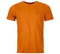 Ortovox 150 Cool Climb Local Ts M - T-shirt - uomo L Orange man Lana Merino,Tencel/Lyocell,Ortovox Wool Promise