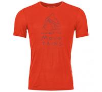 Ortovox - 150 Cool Mountain Protector T-Shirt - Maglia merino L cengia rossa