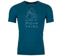 Maglietta funzionale da uomo Ortovox 150 Cool Mtn Protector Ts M Taglia: M / Colore: blu