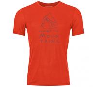 Ortovox - 150 Cool Mountain Protector T-Shirt - Maglia merino M cengia rossa