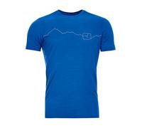 Maglietta da uomo Ortovox 150 Cool Mountain Ts M Taglia: L / Colore: blu/bianco