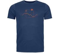 Ortovox 150 Cool Peak Focus TS M - T-shirt - uomo XL Blue man Lana Merino,Ortovox Wool Promise,Prodotto Climaticamente Neutrale,Tencel/Lyocell