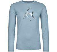 Ortovox 185 Merino Mtn Cutout Ls Women Glacier Grey L