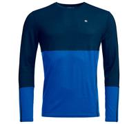Maglietta funzionale da uomo Ortovox 185 Rock'N'Wool Long Sleeve M Taglia: L / Colore: blu