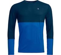 Maglietta funzionale da uomo Ortovox 185 Rock'N'Wool Long Sleeve M Taglia: XL / Colore: blu