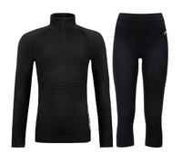 Ortovox 230 Competition 1/2 zip / 3/4 pant, set, donna, nero