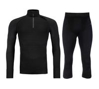 Ortovox 230 Competition 1/2 zip / 3/4 pant, set, uomo, nero