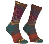 Ortovox All Mountain Mid M - calzini corti - uomo 39/41 Red/Green unisex Recycled Polyester,Lana Merino
