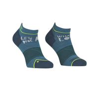 Ortovox Alpine Light Low M - calzini corti - uomo 45/47 Blue/Green unisex Lana Merino