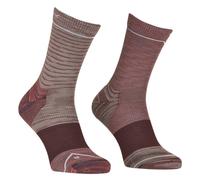 Ortovox Alpine Mid W - calzini corti - donna 35/38 Dark Red/Pink woman Lana Merino