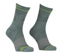 Ortovox Alpine Pro Comp Mid M - calzini corti - uomo 42/44 Green/Grey unisex Lana Merino