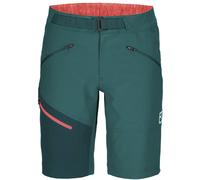 Ortovox Brenta - pantaloni corti arrampicata - donna Green/Red XS