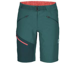 Ortovox Brenta - pantaloni corti arrampicata - donna Green/Red XS