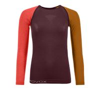 Ortovox Comp Light 120 - maglietta tecnica a maniche lunghe - donna L Red/Orange woman Lana Merino
