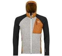 Ortovox Fleece GP Classic Knit Hoody M - felpa in pile - uomo XL Grey/Black/Orange man Lana Merino,Made In Eu,Prodotto Climaticamente Neutrale