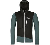 ORTOVOX Fleece Grid Hoody - Uomo - Nero / Verde - Taglia S- modello 2025